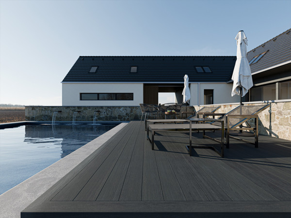 Terrassendielen WPC Premium anthrazit