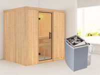Sauna Systemsauna Bodin, inkl. 4,5 kW Ofen mit integrierter Steuerung