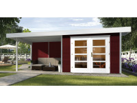 Gartenhaus Designhaus 126 B Gr. 1 28 mm schwedenrot