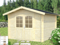 Gartenhaus Blockbohlenhaus Lotta 7,3 m² 28 mm braun tauchimprägniert