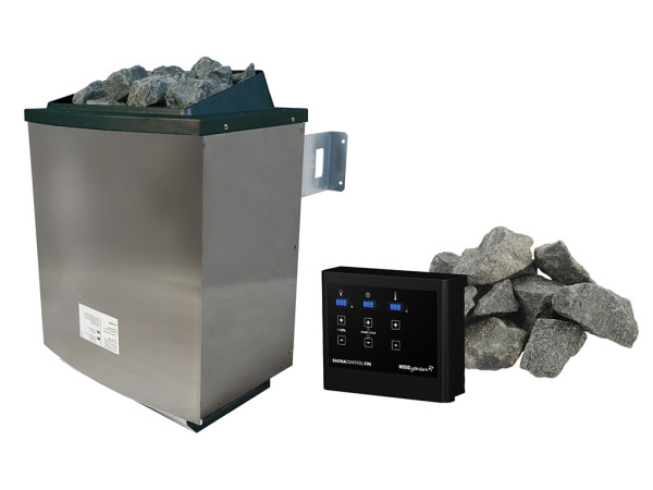 Sauanofen 9 kW inkl. externer Steuerung SPARSET 1