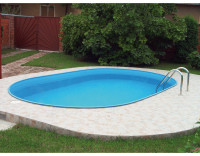 Poolset Premium Oval mit Sandfilter 8,0 x 4,0 x 1,5 m