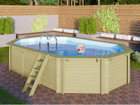 Holzpool Modell 4 38 mm KDI SPARSET inkl. Filteranlage und Technikbox