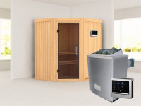 Sauna Systemsauna Taurin, inkl. 4,5 kW Ofen mit externer Steuerung