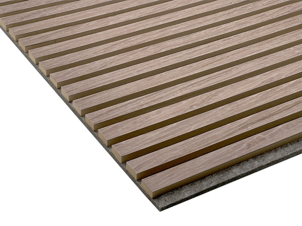 Akustikpaneele Wandverkleidung Grey Oak 240 cm Filz dunkelgrau