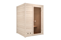 Sauna Massivholzsauna SPARSET Infuusio 1 inkl. 3,6 kW Ofen mit externer Steuerung