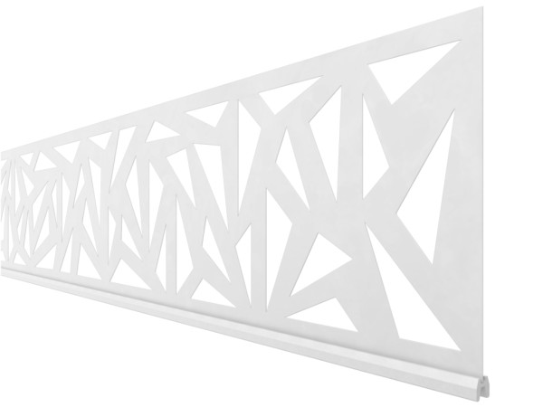 Dekorprofil-Set SYSTEM "Trigon" Weiß hoch
