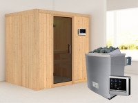 Sauna Systemsauna Bodin, inkl. 4,5 kW Ofen mit externer Steuerung
