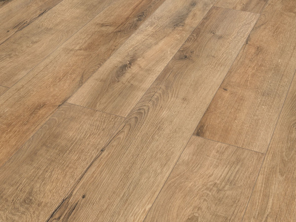 Basicfloor Laminat Eiche natur grau Landhausdiele