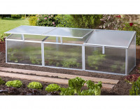 Frühbeet Gaia 3X HKP 4 mm 0,9 m², aluminium