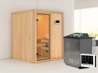 Sauna Systemsauna Norin, inkl. 9 kW Bio-Ofen mit externer Steuerung