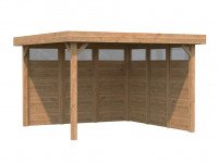 Pavillon Lucy 12,2 m² braun tauchimprägniert