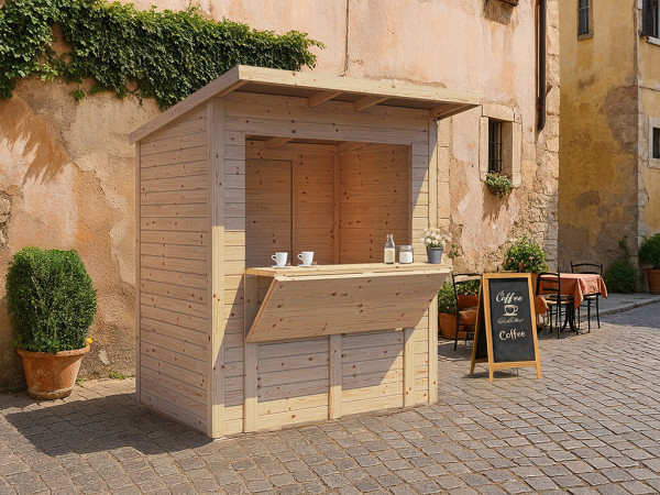 Marktstand / Verkaufsstand Ivy 14 mm naturbelassen