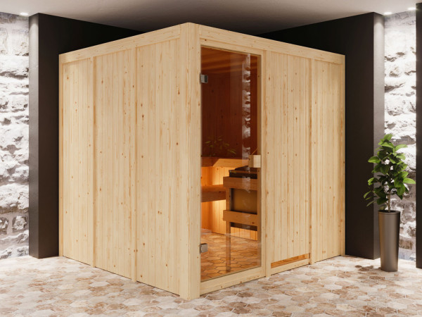 Karibu Elementsauna 68mm Celine 4