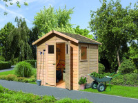 Gartenhaus Gerätehaus Dalin 1 ECO 14 mm naturbelassen
