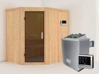 Sauna Systemsauna Carin, inkl. 4,5 kW Ofen mit externer Steuerung