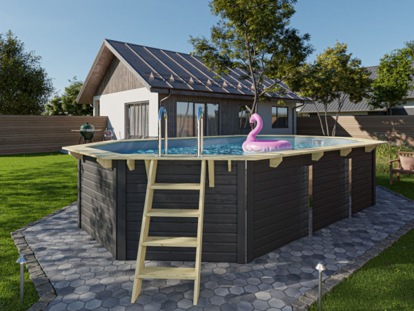 Holzpool Modell 4X 38 mm Anthrazit SPARSET Zubehöre