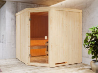 Sauna Systemsauna SPARSET Kotka inkl. 9 kW Ofen mit integr. Steuerung