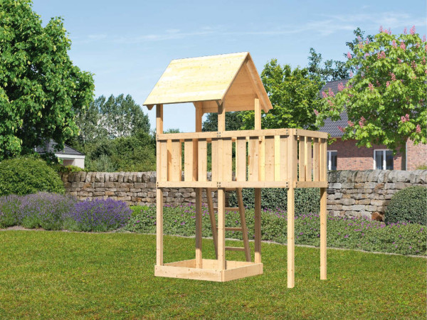 Spielturm Lotti naturbelassen inkl. Anbau