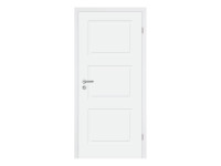 Zimmertür Cala 03 Weißlack RAL 9003, Designkante