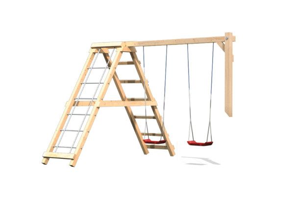 Doppelschaukel Anbau SET naturbelassen