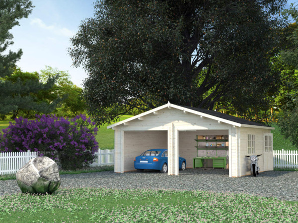 Garage Roger 28,4 m² ohne Tor 44 mm naturbelassen