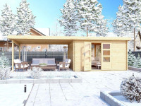 Gartenhaus Blockbohlenhaus Trittau 5 38 mm mit Varianten