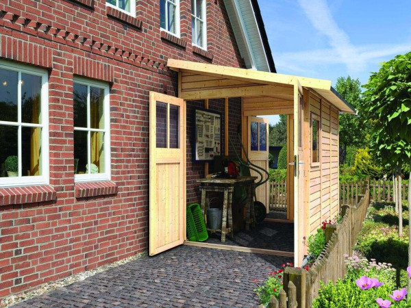 Gerätehaus Anlehnhaus Wandlitz 3 19 mm naturbelassen