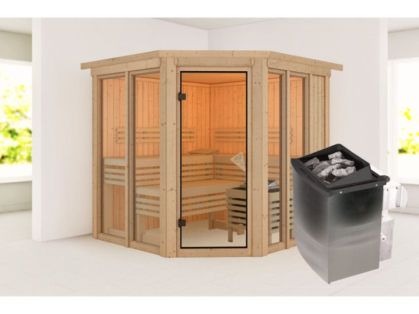 Sauna Airi SET mit Ofen 9 kW, integrierter Steuerung