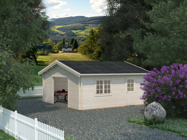 Garage Roger 27,7 m² ohne Tor 70 mm naturbelassen