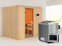 Sauna Systemsauna Sodin, inkl. 4,5 kW Bio-Ofen mit externer Steuerung
