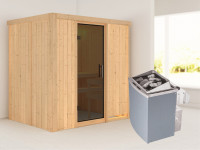 Sauna Systemsauna Bodin, inkl. 4,5 kW Ofen mit integrierter Steuerung