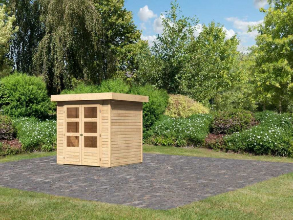 Gartenhaus Askola 2 19 mm naturbelassen