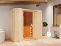 Sauna Systemsauna Variado, inkl. 9 kW Ofen mit integrierter Steuerung