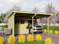 Carport SPARSET Flachdachcarport 2 kdi