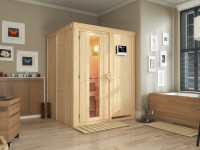 Sauna Systemsauna Norin, inkl. 4,5 kW Ofen mit externer Steuerung