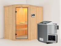 Sauna Systemsauna Lavea, inkl. 4,5 kW Bio-Ofen mit externer Steuerung