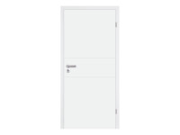Zimmertür Mala 11 Weißlack RAL 9003, Röhrenspankern, Designkante