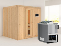 Sauna Systemsauna Sodin, inkl. 4,5 kW Bio-Ofen mit externer Steuerung