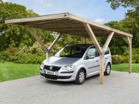 Y-Flachdach Carport ohne Dachplatten