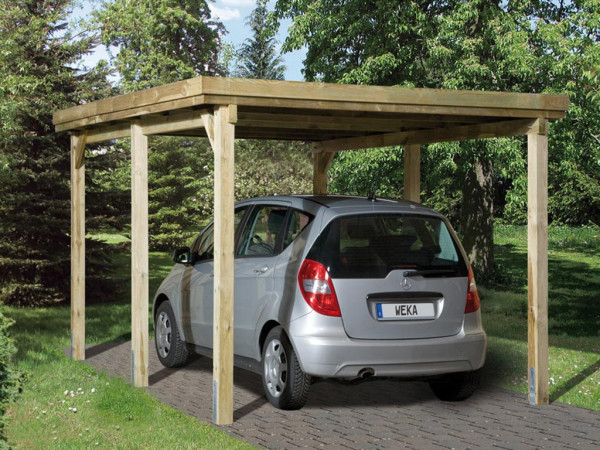 Carport Flachdach-Einzelcarport 617 Gr. 1