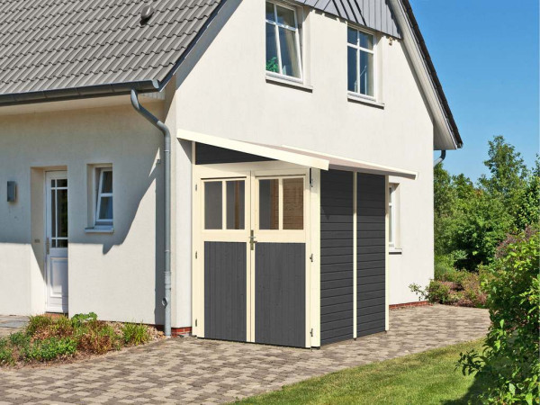 Gerätehaus Ahnlehnhaus Wandlitz 2 19 mm terragrau