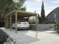 Carport Flachdach Einzelcarport 617 Gr. 2