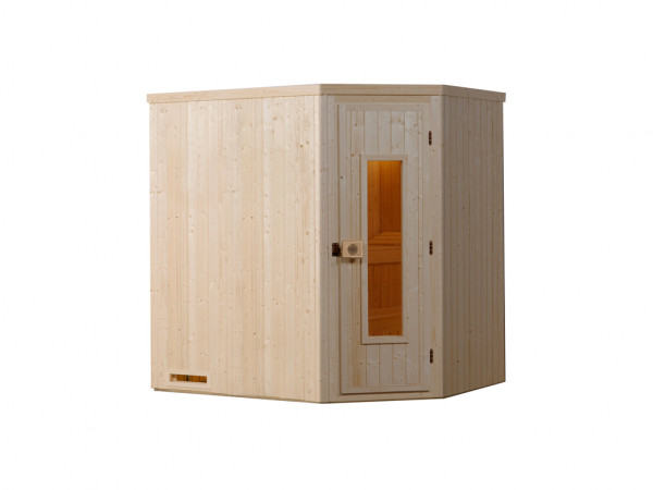 Sauna Elementsauna Varberg 3 HT isolierte Holztür mit 