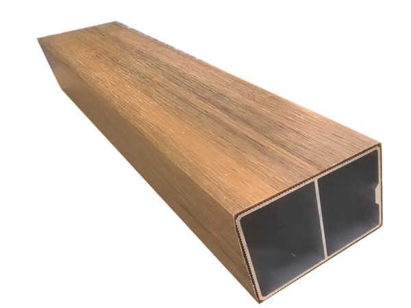Sonnenbrecher / Fassadenprofil WPC Sonnenschutz Co extrudiert Teak